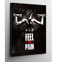 Kanvas Tablo Fitness Gym Temalı Kadın