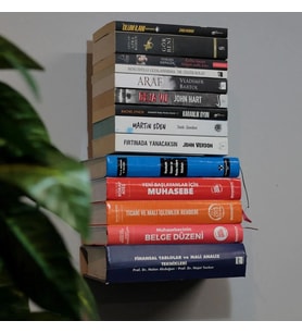 Metal Siyah 2 Adet Kitaplık, Kitap Organizatör, Uçan Kitap Rafı, Görünmez Duvar Kitaplık 2'Lİ