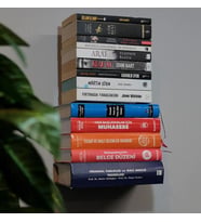 Metal Siyah 2 Adet Kitaplık, Kitap Organizatör, Uçan Kitap Rafı, Görünmez Duvar Kitaplık 2'Lİ