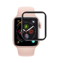 Microsonic Apple Watch Series 7 41mm Tam Kaplayan Temperli Cam Ekran Koruyucu Siyah