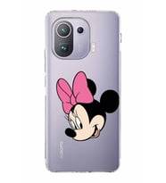 Xiaomi  Mi 11 Pro  Kamera Korumalı Kapak Minnie Mouse Tasarımlı Şeffaf  Kılıf