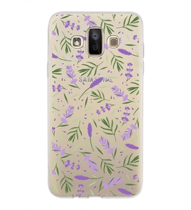 PrintiFy Samsung Galaxy J7 Duo ile Uyumlu 1mm Slim Fit Water Color 3 Baskılı Şeffaf  Kılıf
