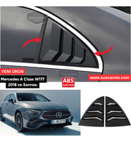 Mercedes A Class W177 2018+ Uyumlu Kelebek Cam Izgarası Kelebek Cam Vizörü İthal Havalandırma Takım