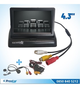 4.5 Inç Tft Lcd Araç Monitör Ekran + 1 Adet Geri Görüş Kamerası Dahil Set