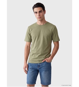 LCWAIKIKI Classic Yeşil Regular Fit İnce Kumaş Tişört /03