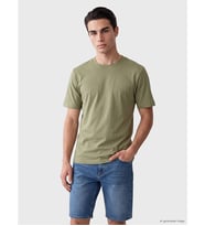 LCWAIKIKI Classic Yeşil Regular Fit İnce Kumaş Tişört /03