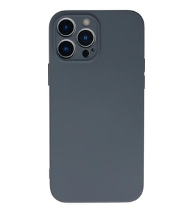 Newface Apple iPhone 13 Pro Max Kılıf Nano içi Kadife Silikon - Gri