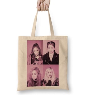 Blackpınk Blackpink 01 Bez Çanta Uzun Saplı