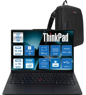 Lenovo Thinkpad E14 Gen 7 Intel Core Ultra 5 225U 16GB Ddr5 4tb SSD Windows 11 Home Intel Aı Boost 14 Inç Wuxga (1920 x 1200) IPS 300NITS Taşınabilir Bilgisayar 21SX007DTXH05 + Zetta Çanta