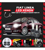 Fiat Linea 2007-2017 Uzun Far Uyumlu Şimşek Etkili Led Xenon Premium Series H1