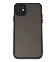 iPhone 11 Kılıf Montreal Silikon Kapak - Siyah