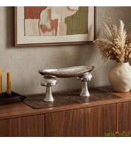 MUSHROOM SILVER AYAKLI GONDOL 38X16X18