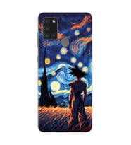 Samsung Galaxy A21S Uyumlu Dragon Ball Tasarımlı Şeffaf Telefon Kılıfı