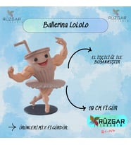 Ballerina LoLoLo Tung Tung Sahur Karakteri 10 Cm Figür