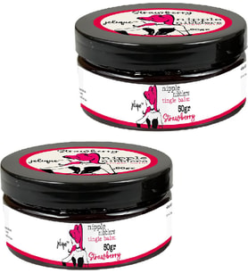 Nipple Nibblers Tingle Strawberry 2 Adet Memeucu Uyarıcılı Balsam Çilek Aromalı 50ML - Çilekli Göğüskremi