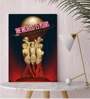 BK Gift The World Is Yours Tasarımlı Kanvas Tablo-1