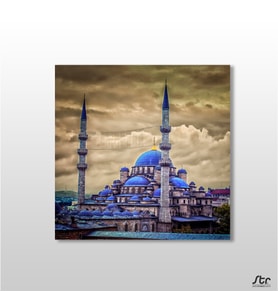 Fatih Camii Kanvas Tablo 150x150cm