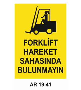 İŞ GÜVENLİĞİ UYARI LEVHASI 1 ADET PVC 21 X 29CM