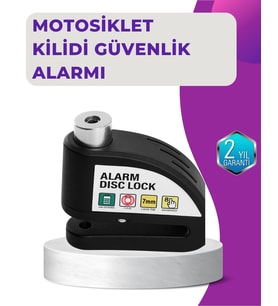 110 Db Alarm Disk Kilidi Motosiklet Scooter Bisiklet Güvenlik