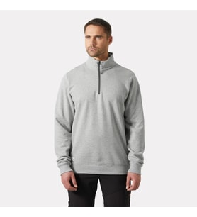 Helly Hansen Workwear Klasik Half Zıp Sweatshirt -79325 M-930-Gri Melanj (Grey Melange)