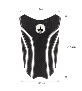 Grippatch Yamaha, BMW, Honda ile Uyumlu Universal 6D Karbon Tank Pad GC07