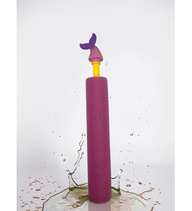 Figürlü Köpük Su Pompası Oyuncağı (45 cm) - Deniz Kızı - Pembe