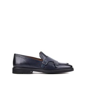 Shoetyle - Lacivert Deri Tokalı Erkek Klasik Ayakkabı 250-2750
