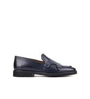 Shoetyle - Lacivert Deri Tokalı Erkek Klasik Ayakkabı 250-2750