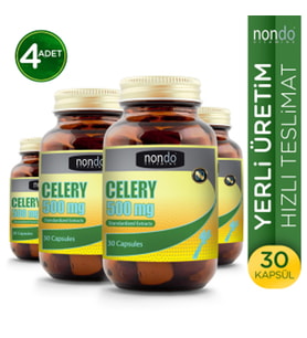 Nondo Celery 500 mg 30 Kapsül 4 Adet
