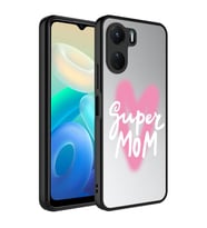 Vivo Y16 Kılıf Aynalı Desenli Kamera Korumalı Parlak Mirror Kapak (Renksiz)