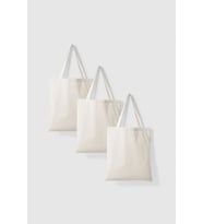 Punch Bez Çanta 35x40 3 Adet %100 Pamuk Alışveriş Çantası Ham Bez Çanta Punch Yapımı İçin Uygun