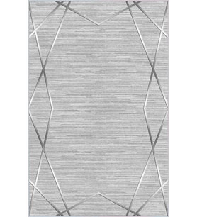 Eliana Home Baskılı, Yıkanabilir Kaymaz Taban Salon Halısı LNA1293 100x150 cm (Gri)