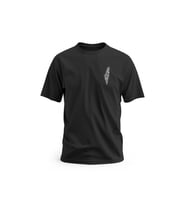 Kısa Kollu Yanlı Küçük Arapça Atasözü Filistin Haritası Şekli Dijital Baskılı Unisex S - 2XL T300014 (Siyah)