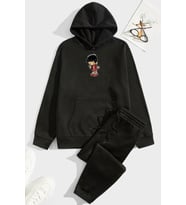 Unisex Chen Üzümlü Kekim Eşofman Takımı (Siyah)