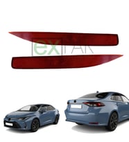 TOYOTA COROLLA ARKA TAMPON REFLEKTÖR TAKIMI SAĞ + SOL 2019 - 2024 MODEL COROLLA ARKA KEDİ GÖZÜ