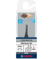 Professional Ahşap İçin Standart Yiv Frezesi (Ahşap İçin, Ø 5 Mm, Çalışma Uzunluğu 12,7 Mm, El Frezesi Aksesuarı)