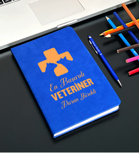 Kişiye Özel Veteriner Tasarımlı  Defter Ve Kalem Seti