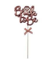Pasta Üstü Bride To Be Krom Rose Gold 20 cm