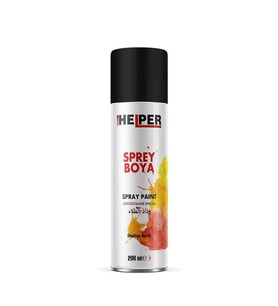 Helper Akrilik Sprey Boya - Ral 9005 - MAT SİYAH - 200ml