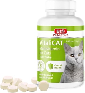 Biopetactive Vitalicat Kediler İçin Multivitamin 150 Tablet