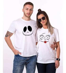 Tshirthane Jack Sally 2 Sevgili Kombinleri Tshirt Kombini (Tek Ürün Fiyatıdır.)