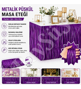 Masa Püskülü Mor
