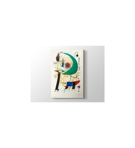 DBSanatevi Joan Miro - The Green Moon Tablo 60 X 80 Cm