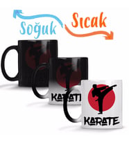 Karate Cool Martial Arts Sihirli Kupa Bardak Porselen