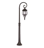 AVONNI BSU-68208-BSY-M1-B Siyah Boyalı Dış Mekan Aydınlatma E27 Aluminyum ABS Polikarbon Cam 30x18cm