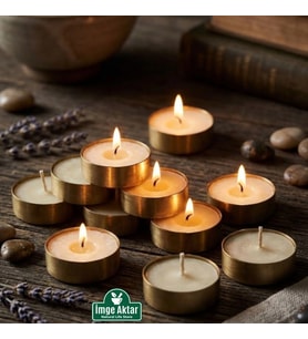 Bozkurt Tea Light Mum 4 Saat Yanan 10 Adet