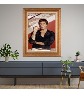 Altın Varaklı Paspartulu Çerçeveli  Tablo n5s1197