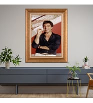 Altın Varaklı Paspartulu Çerçeveli  Tablo n5s1197