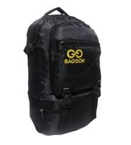 Baggor Siyah Su Geçirmez Laptop Bölmeli Çok Gözlü Okul-Kampçı-Seyahat-Dağcı-Outdoor Sırt Çantası 55Litre