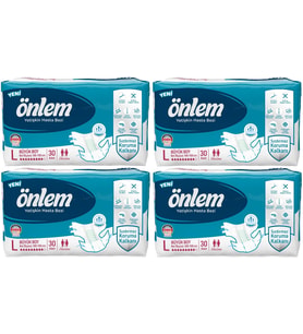 Önlem Hasta Bezi Bel Bantlı Tekstil Yüzey Large Büyük 120 Adet